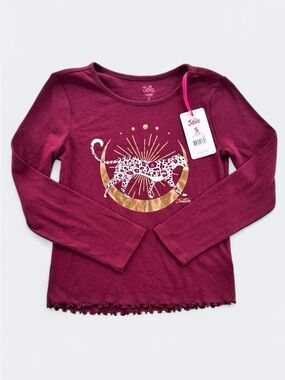 🎉5 for $45🎉 NWT Justice top shirt  long sleeve gurls size S 7-8